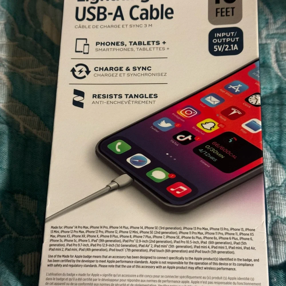 Lightning to USB-A Cable - White
